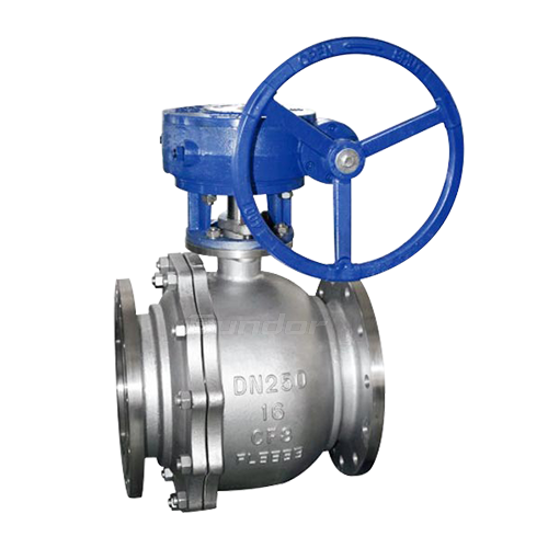 Worm Gear Flange SS Ball Valve4